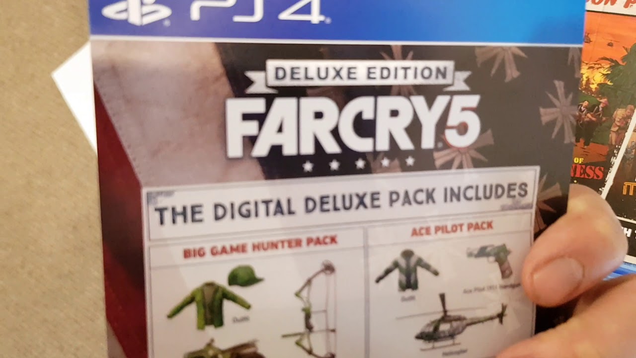 Far Cry 5 Deluxe Steelbook Edition PS4 Unboxing
