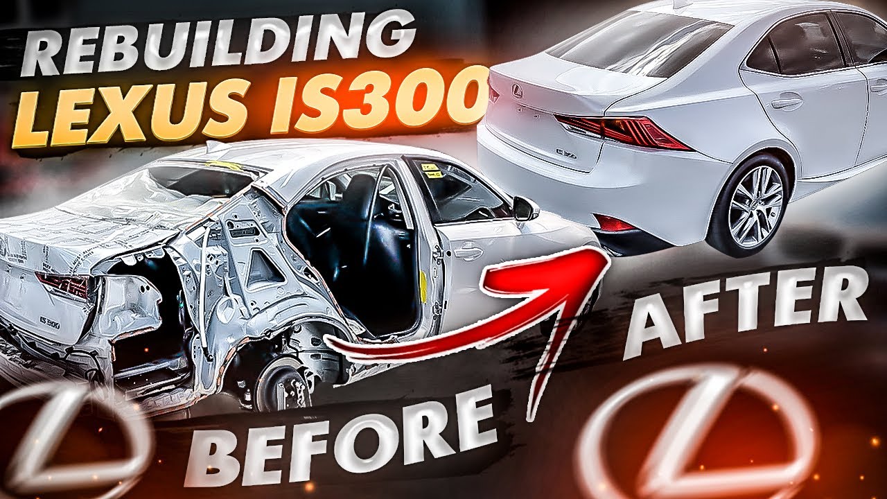 REBUILDING CRASHED 2018 LEXUS IS300 RIGHT SIDE QUARTER PANEL & REAR DOOR DAMAGE.