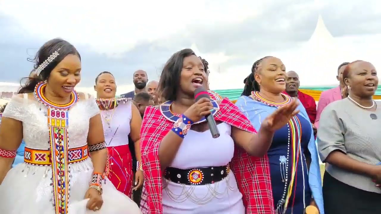 Ole Nkingasia Live performance in KAJIADO EAST//FAITH WEDS RAPHAEL