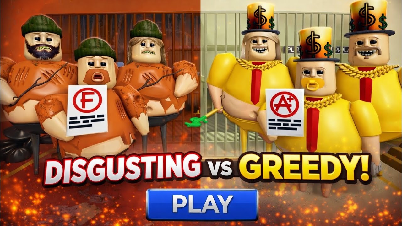 POOR FAMILY vs RICH FAMILY PRISON RUN! 😱💰 (Roblox Obby)