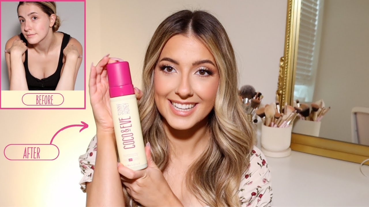 BEST SELF TANNER I'VE EVER TRIED? Coco & Eve Sunny Honey Try-on and Review!