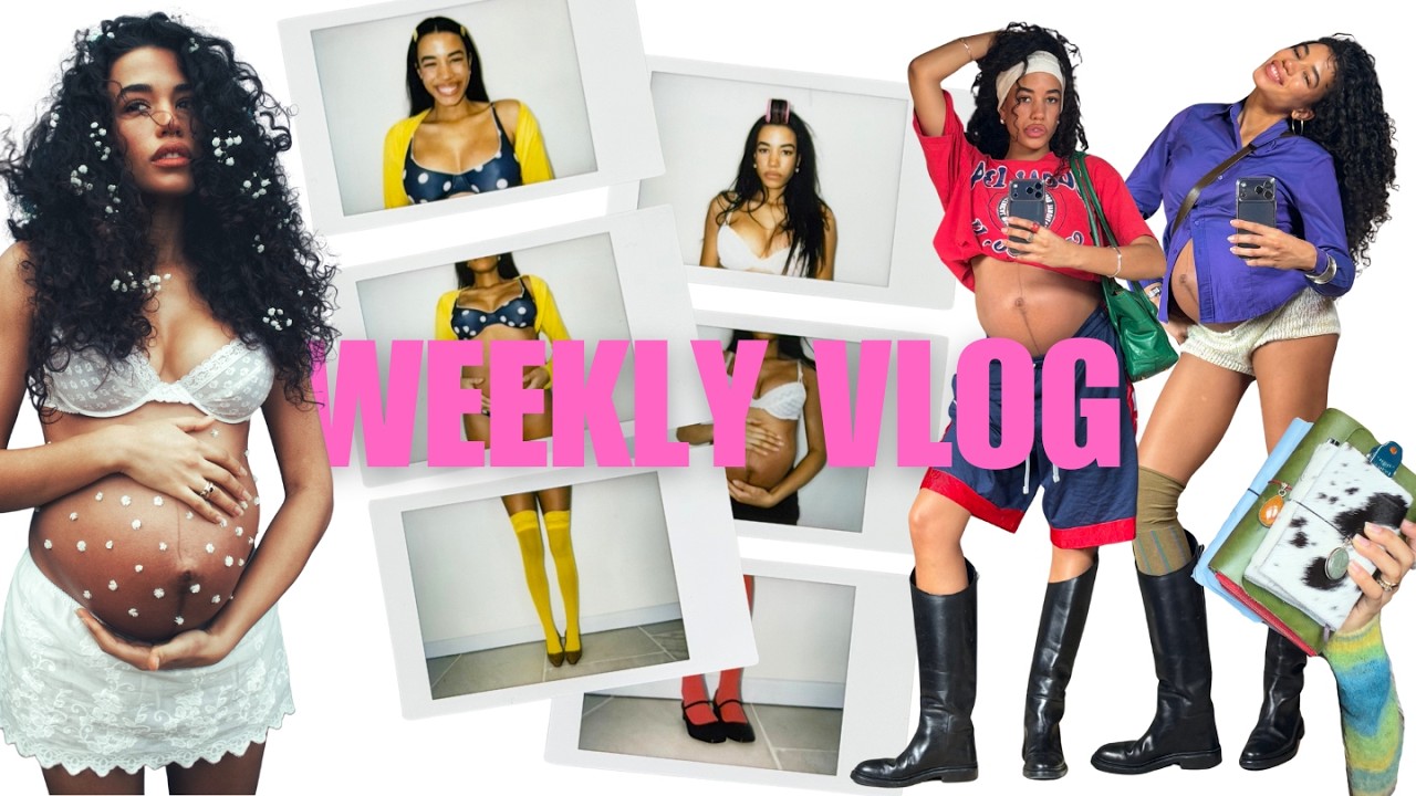 A Silly little week in my Stupid little life ★ BIG NEWS, maternity shoots, thrifting & journalling