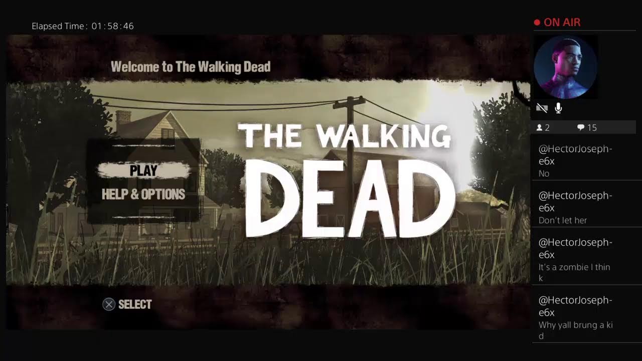 Playing The walking dead season 1 PART 1 LIVE