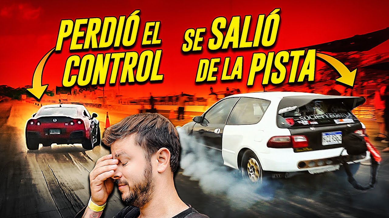 ¿CARRERAS DE DRAG EN GUATEMALA SALEN MAL?  Civic de 800HP, GT-R de 800Hp y SUPRA MK5 en 1/4 de Milla
