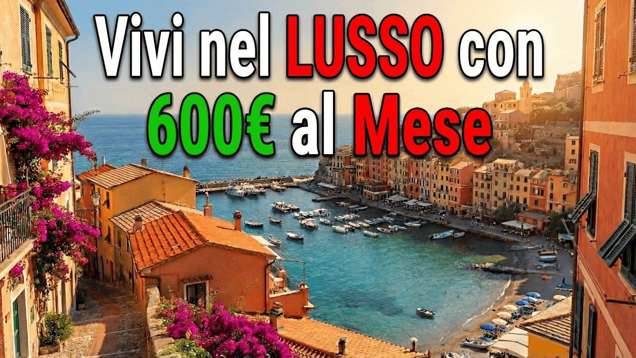10 Città ITALIANE SEGRETE in cui puoi vivere nel LUSSO con una PENSIONE DA FAME