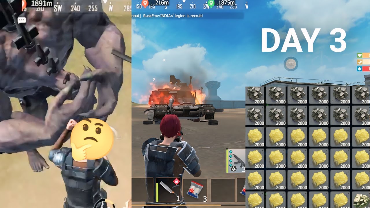 Day 3 ] Eg Mutant Kill And Tank Last Island Of Survival lite