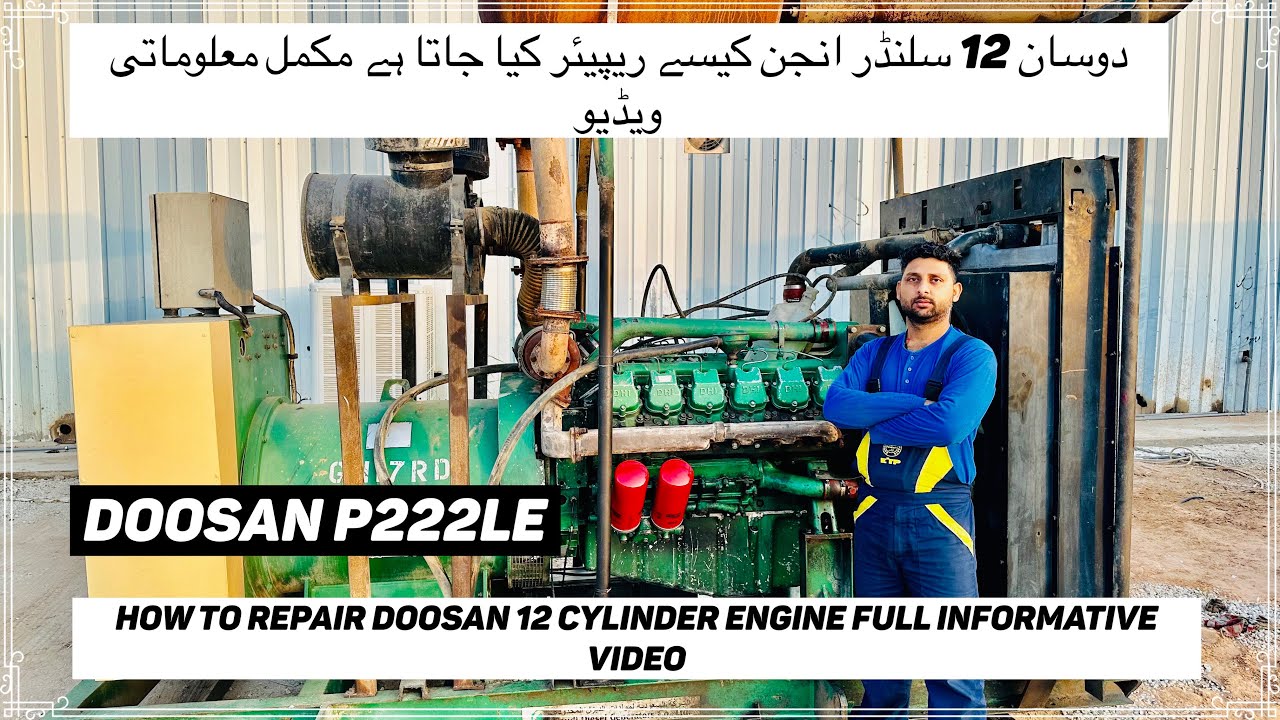 Doosan P222LE v12 overhauling how to set pump timing and valve clearance #viral #engine #sabscribe