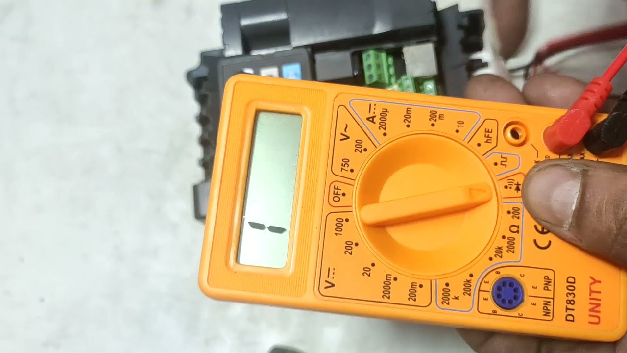 How to check IGBT of VFD | VFD Testing Procedure|  Delta VFD/AC Drive IGBT Module Fault Testing