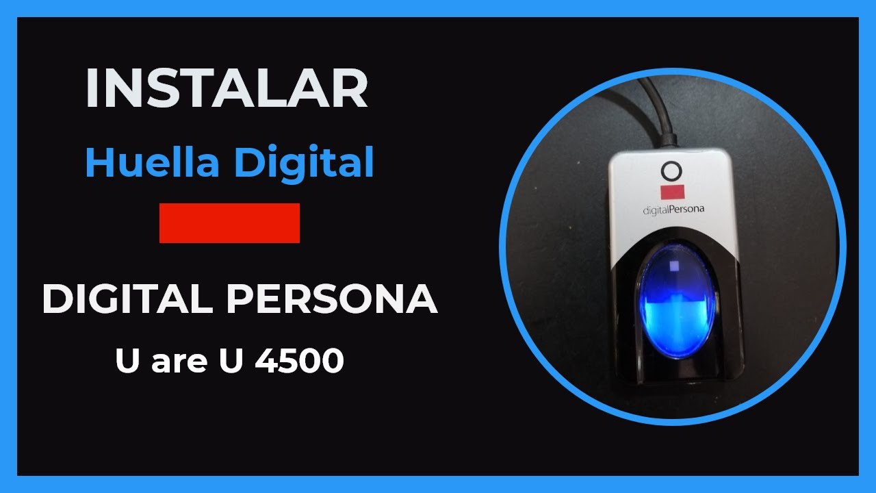 Instalar lector de huella digital persona uare 4500 fingerprint / driver uare 4500