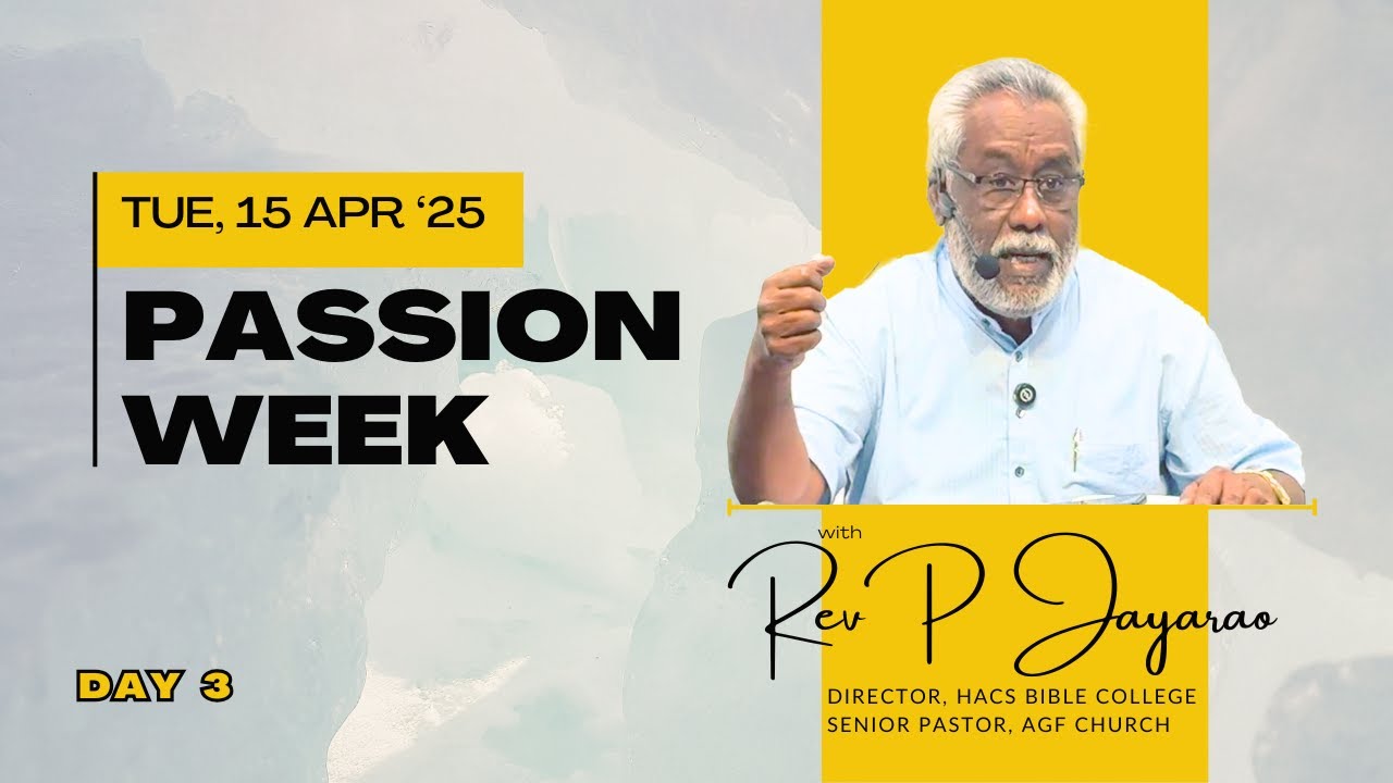 PASSION WEEK - DAY 3 | Rev PENDEM JAYARAO | TELUGU SERMON