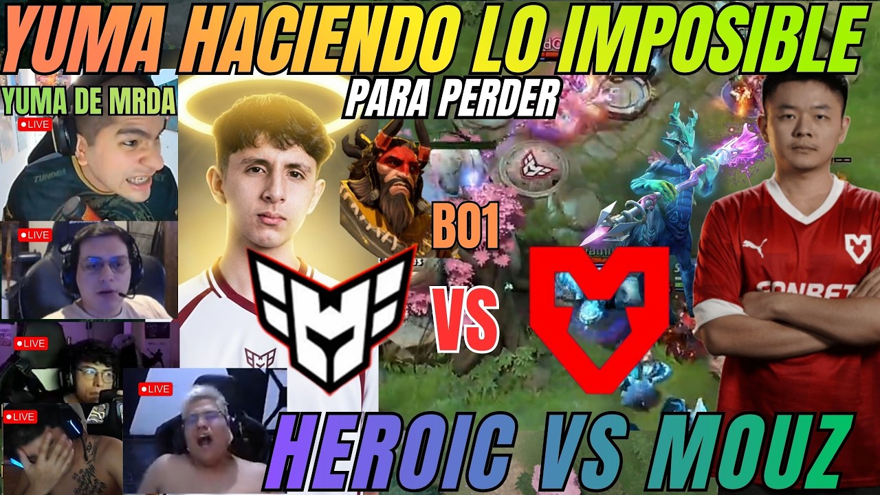 Benjaz, matthew y los skeres viendo HEROIC VS MOUZ - BLAST SLAM VI - Yuma haciendo lo imposible...