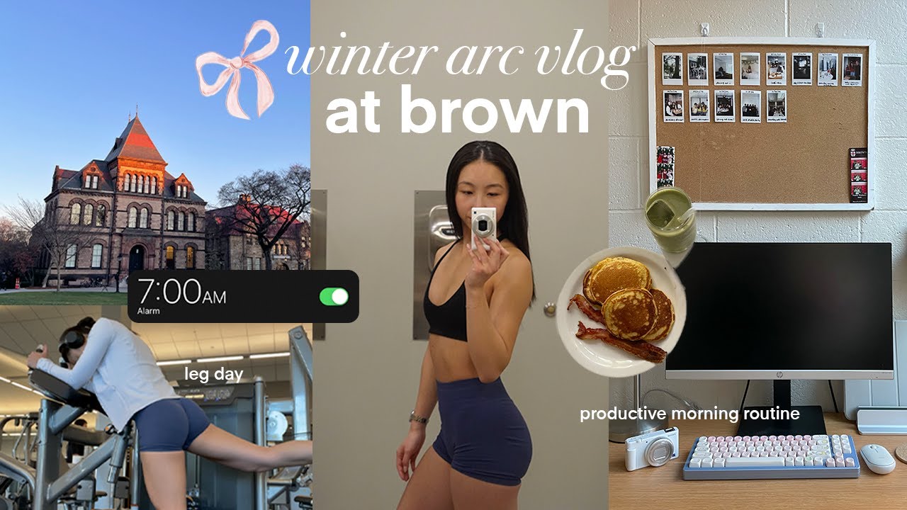 мое зимнее утро и тренировка в спортзале в Брауне