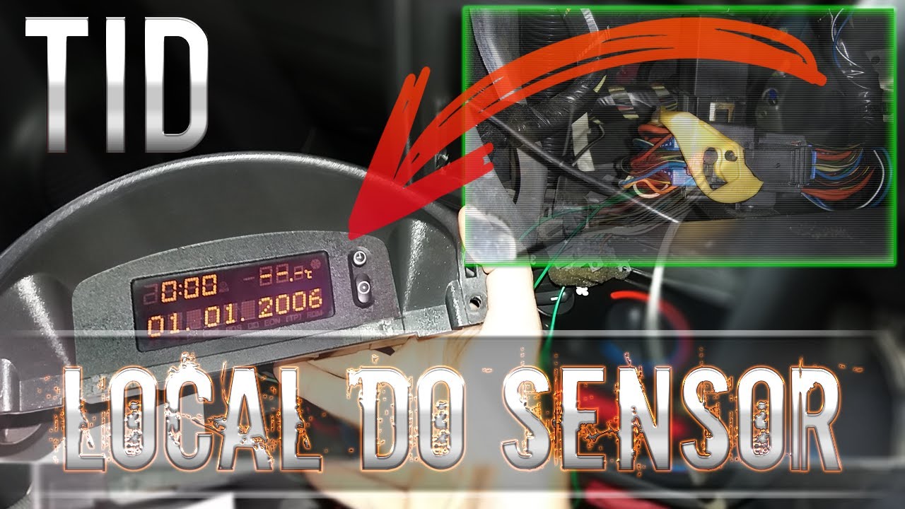CORSA/MONTANA - LOCAL DO SENSOR DE TEMPERATURA EXTERNA (TID)