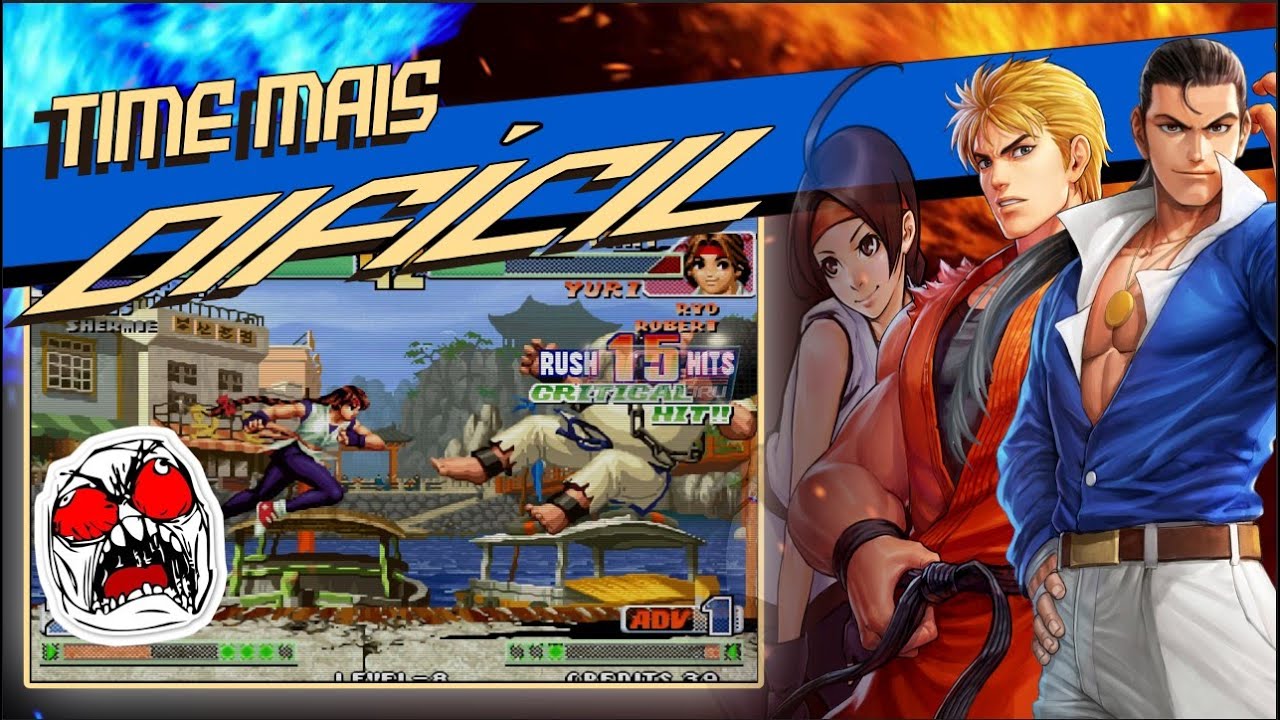 ►KOF 98 HACK (PARTE 4)►LEVEI A MAIOR SURRA DE TODOS OS TEMPOS CPU DO CAPETA VAI SE F#D#R