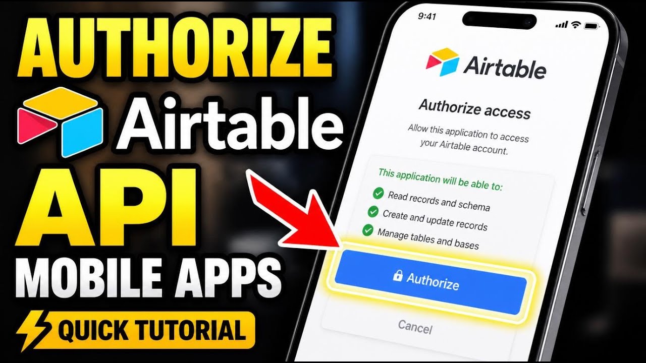 How to authorize with Airtable API in mobile apps - Quick Tutorial