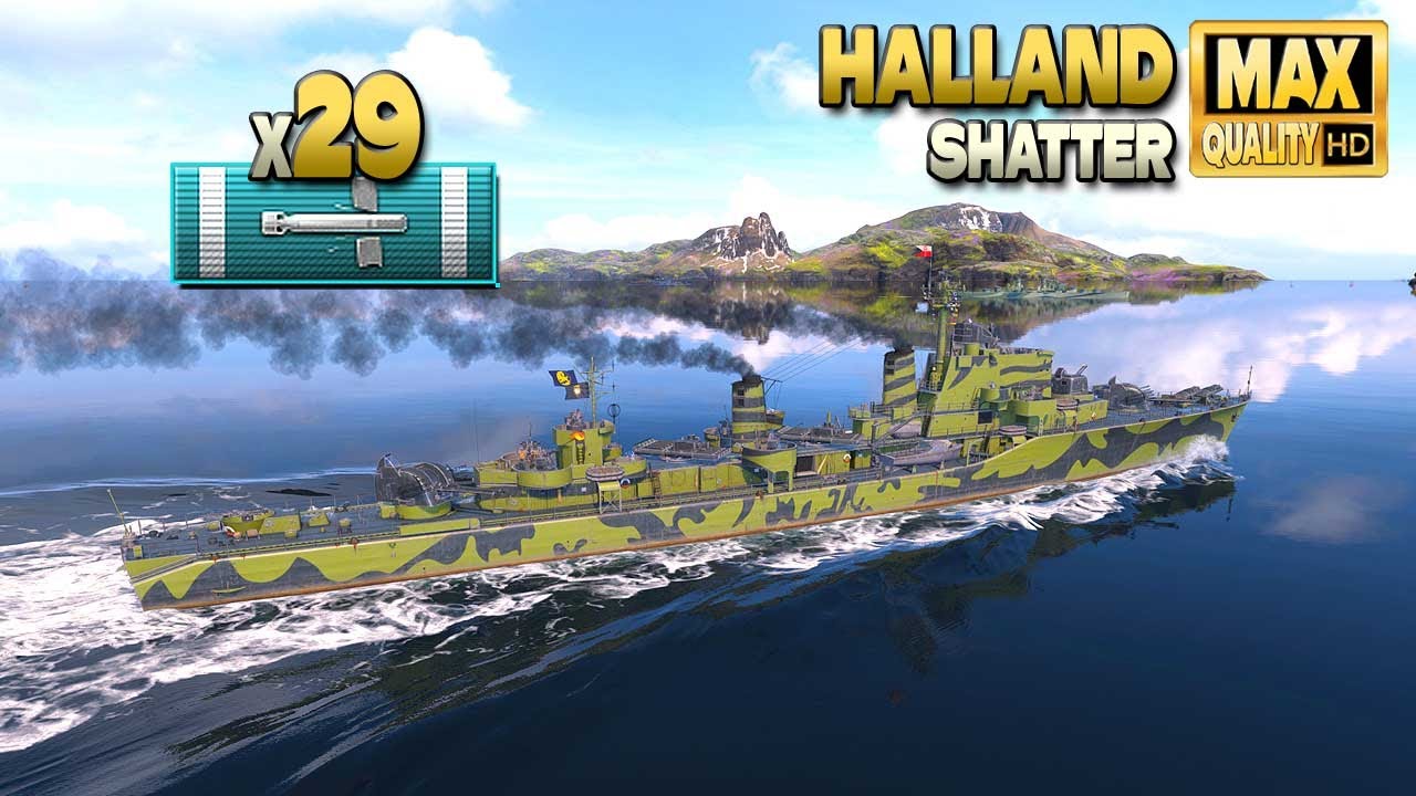 эсминец Halland: Торпедный террор (x29) - World of Warships