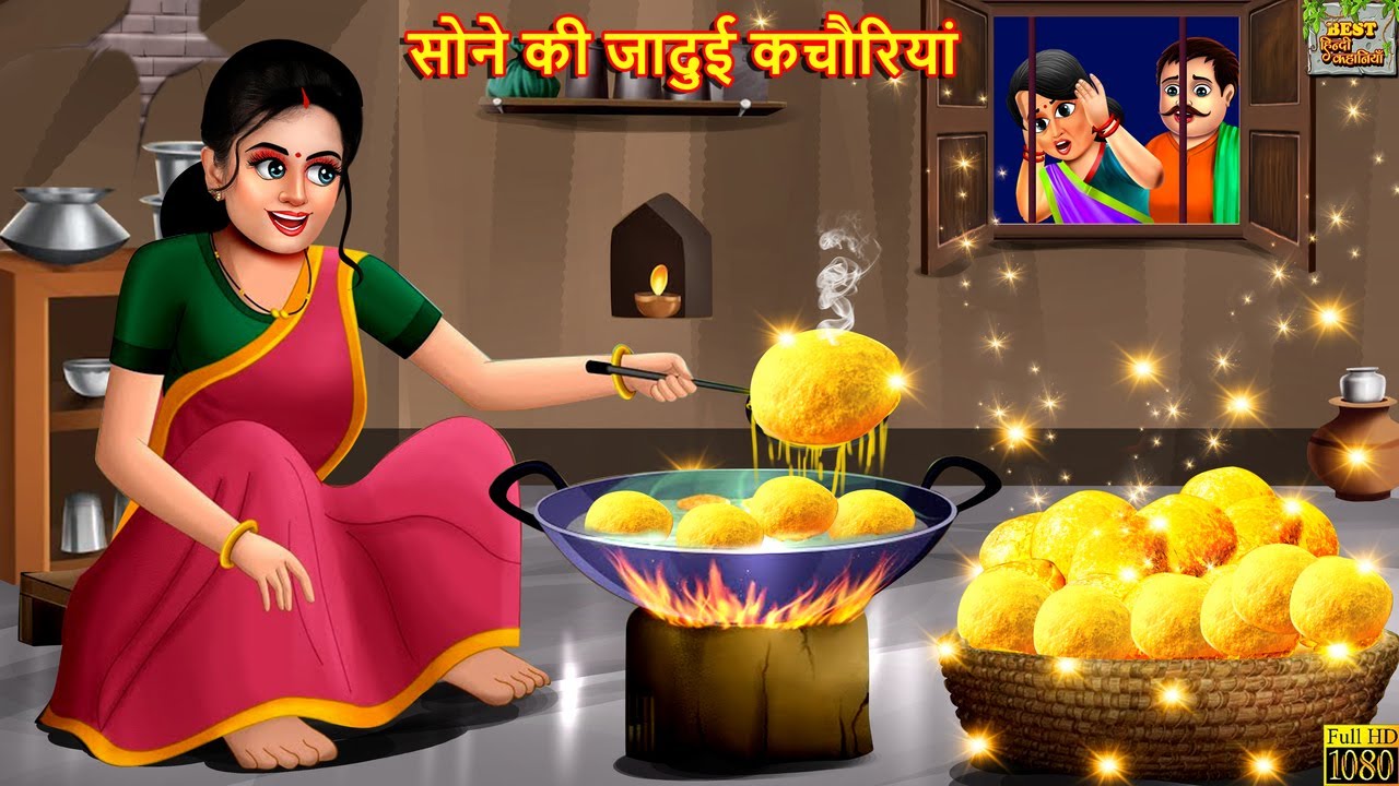 सोने की जादुई कचौरियां | Sone Ki Jadui Kachoriyan | Hindi Kahani | Moral Stories | Bedtime Story