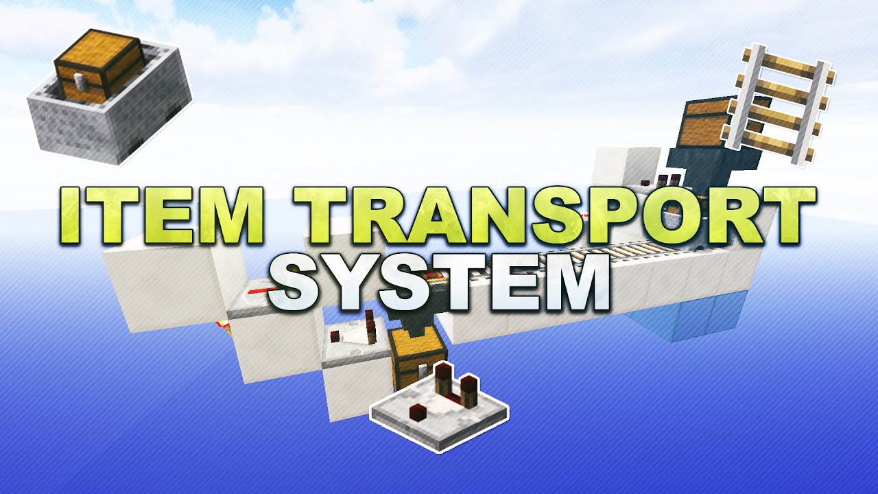 Minecraft - Automatic Item Transport System - Tutorial 1.17