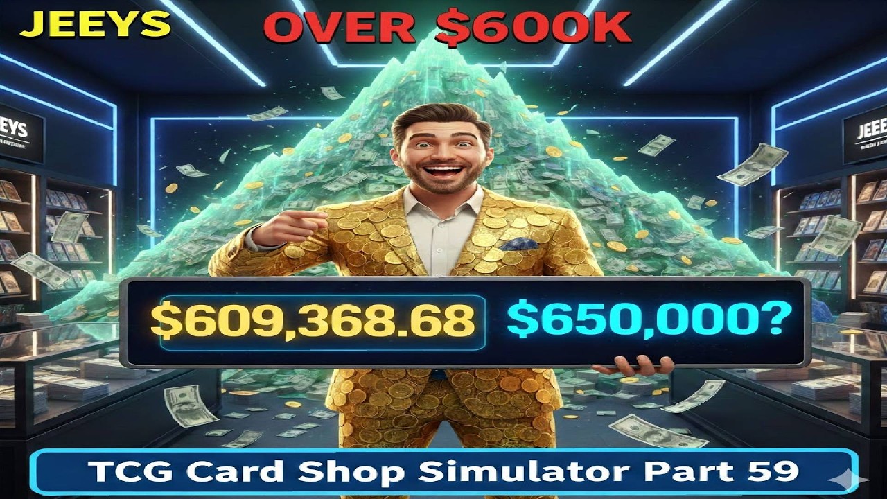 NEXT STOP: $650K! 📈 The Profit Never Stops! TCG Card Shop Simulator 59 #videogame #ohhaiyo #jeeys