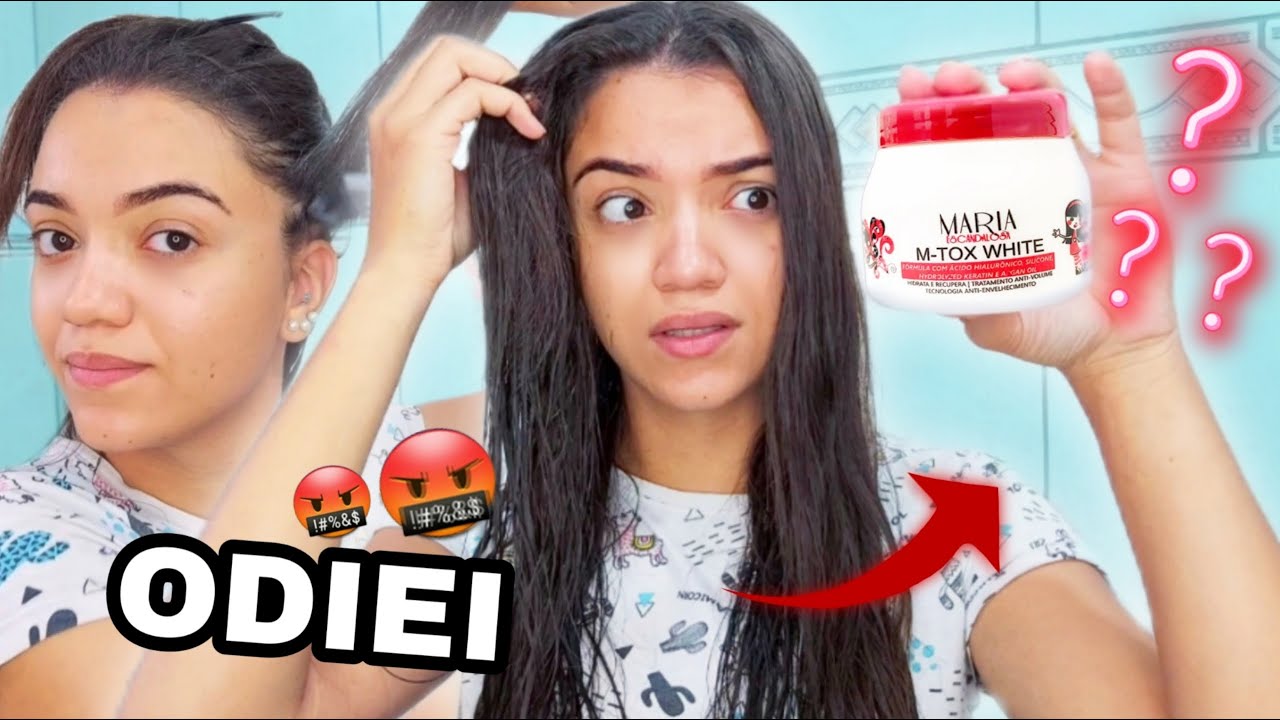 FIZ UM PROCEDIMENTO QUÍMICO SOZINHA + TESTEI O M-TOX WHITE MARIA ESCANDALOSA