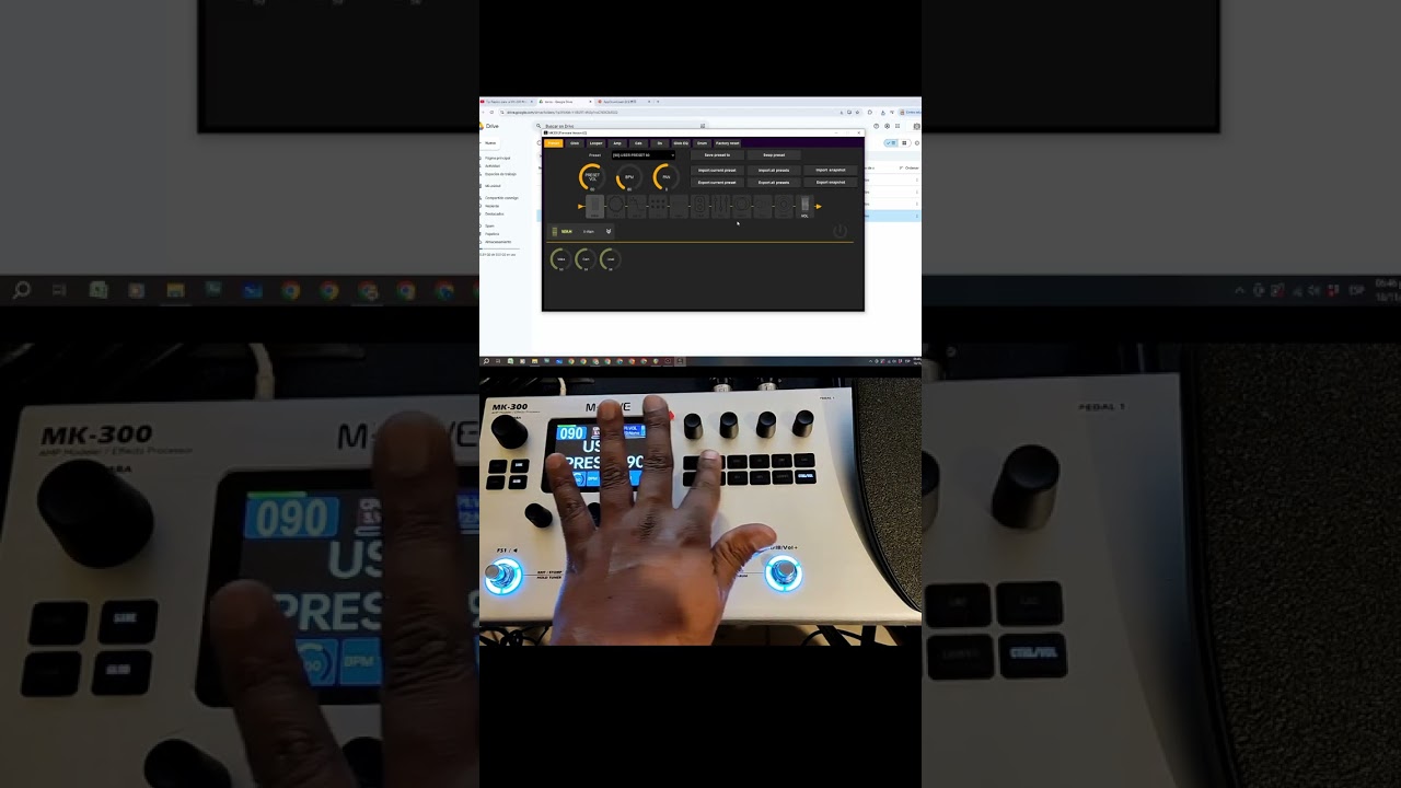 Cargando presets a la MK-300 desde una PC 