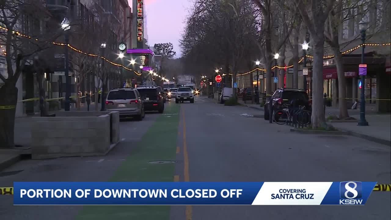 Downtown Santa Cruz partially closed off due to mental health incident