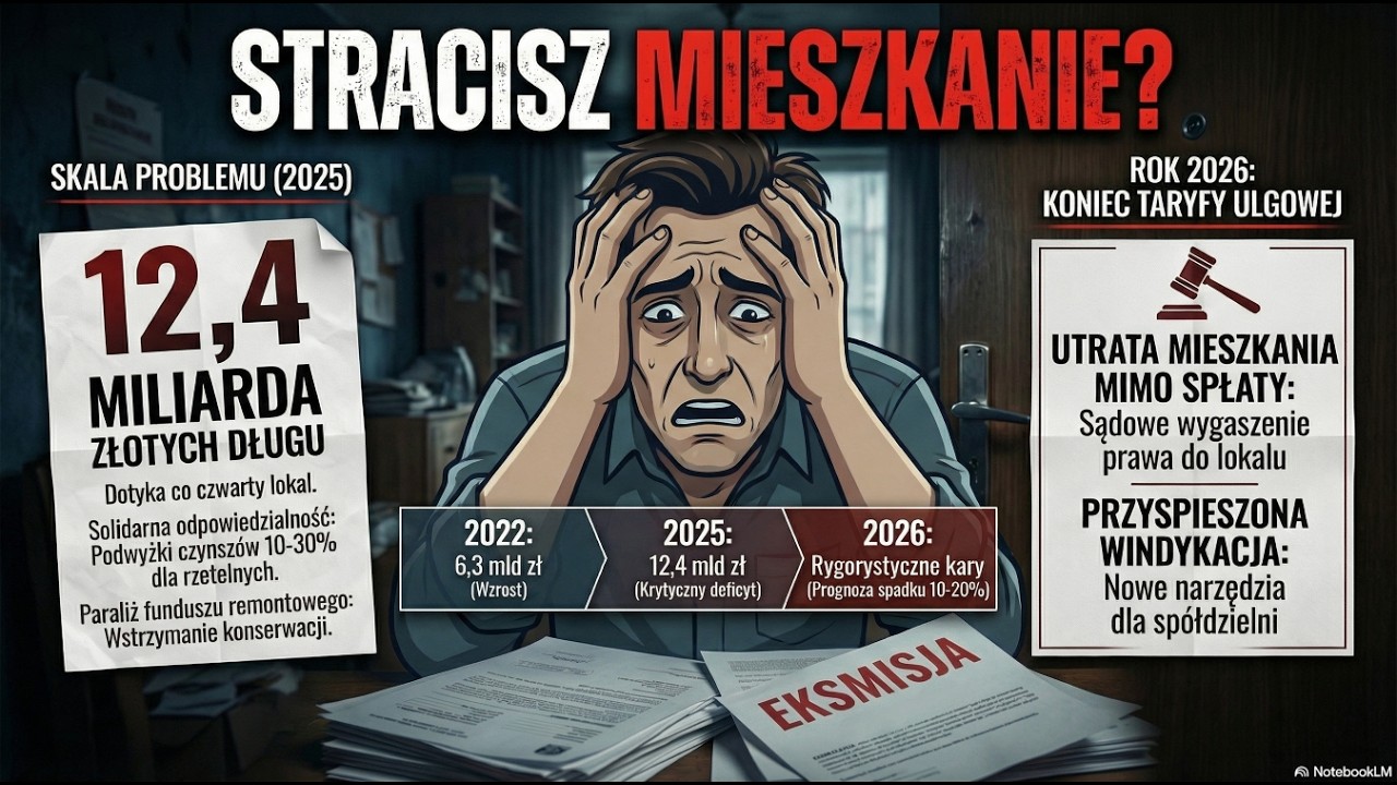 Masz długi? Stracisz lokal! Bat na dłużników czynszowych 2026. Jak długu sąsiada biją w Twój portfel