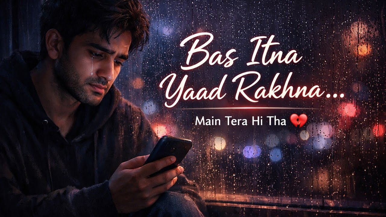 Bas Itna Yaad Rakhna | Sad Romantic Lo-Fi Rap | Heart Touching Bollywood Song 2026