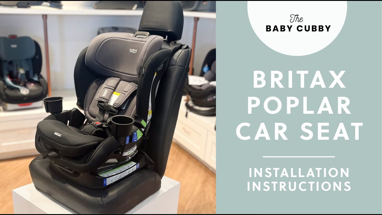 Как установить детское автокресло Britax Poplar Convertible | Инструкции по установке Britax Poplar