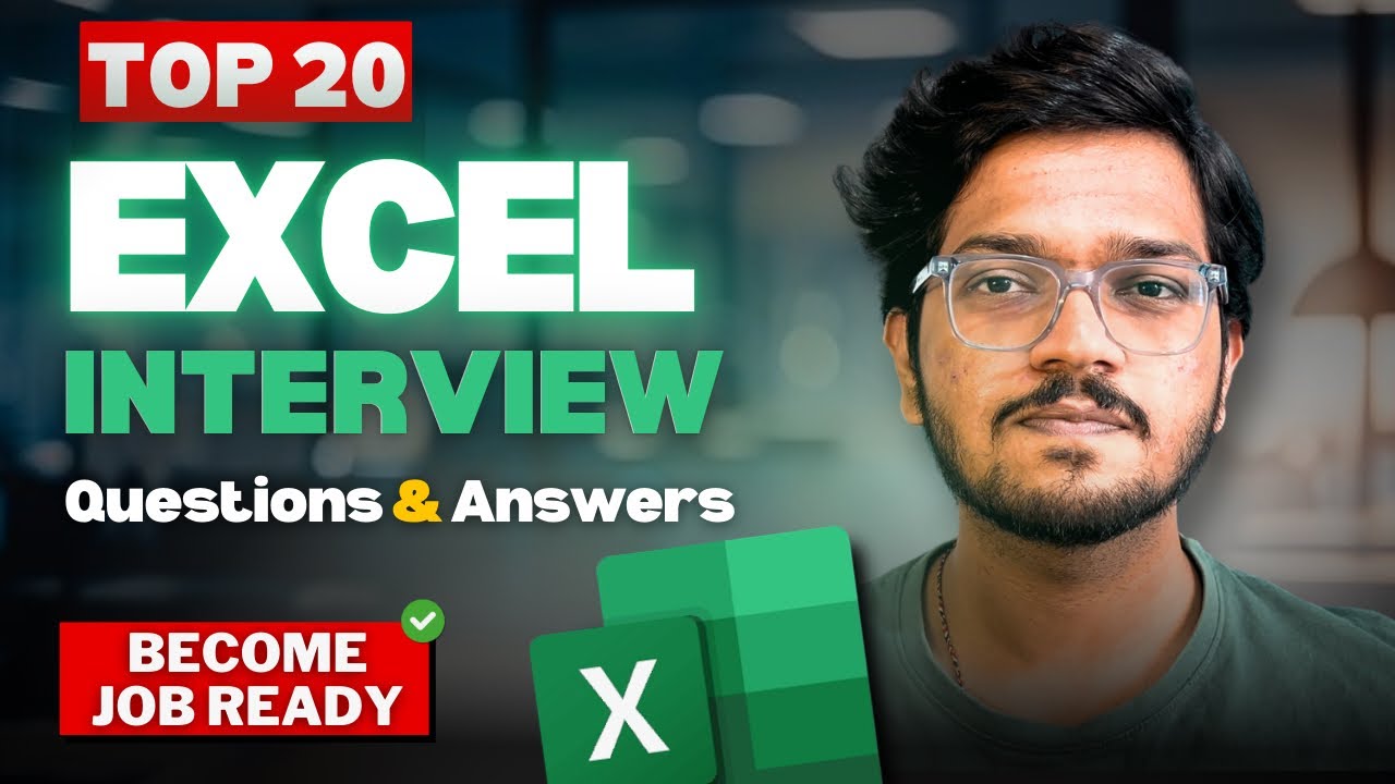 TOP EXCEL Interview Questions and Answers