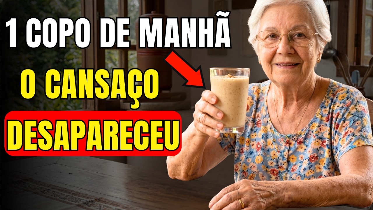 Aos 81 anos, ela eliminou o CANSAÇO e a FRAQUEZA nas PERNAS com esse Shake matinal!