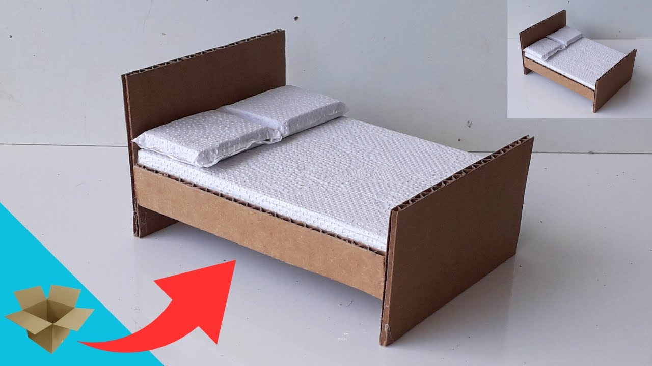 Mini Cama Feita Com PAPELÃO