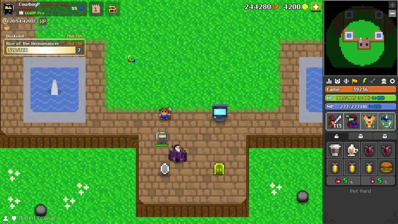 ROTMG Maxing a Divine Pet