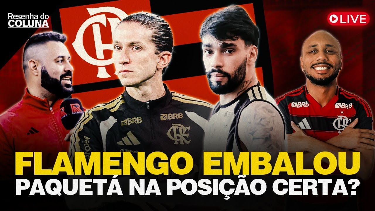 🔴 AO VIVO: Bastidores da vit&oacute;ria do Flamengo com Paquet&aacute; em nova posi&ccedil;&atilde;o!