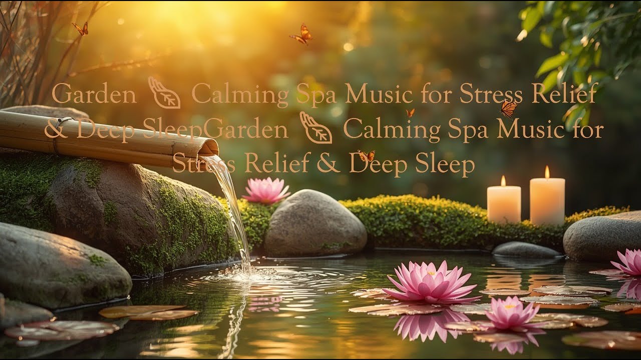 Bamboo Water Zen Garden 🍃 Calming Spa Music for Stress Relief & Deep Sleep