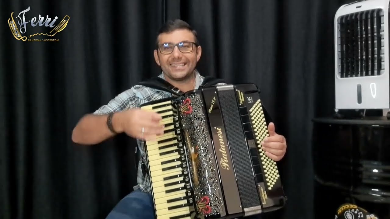 🔴 VENDIDO 🔴 Acordeon Piatanesi Super IV-S 120 Baixos em L / Semi-Novo#sanfona