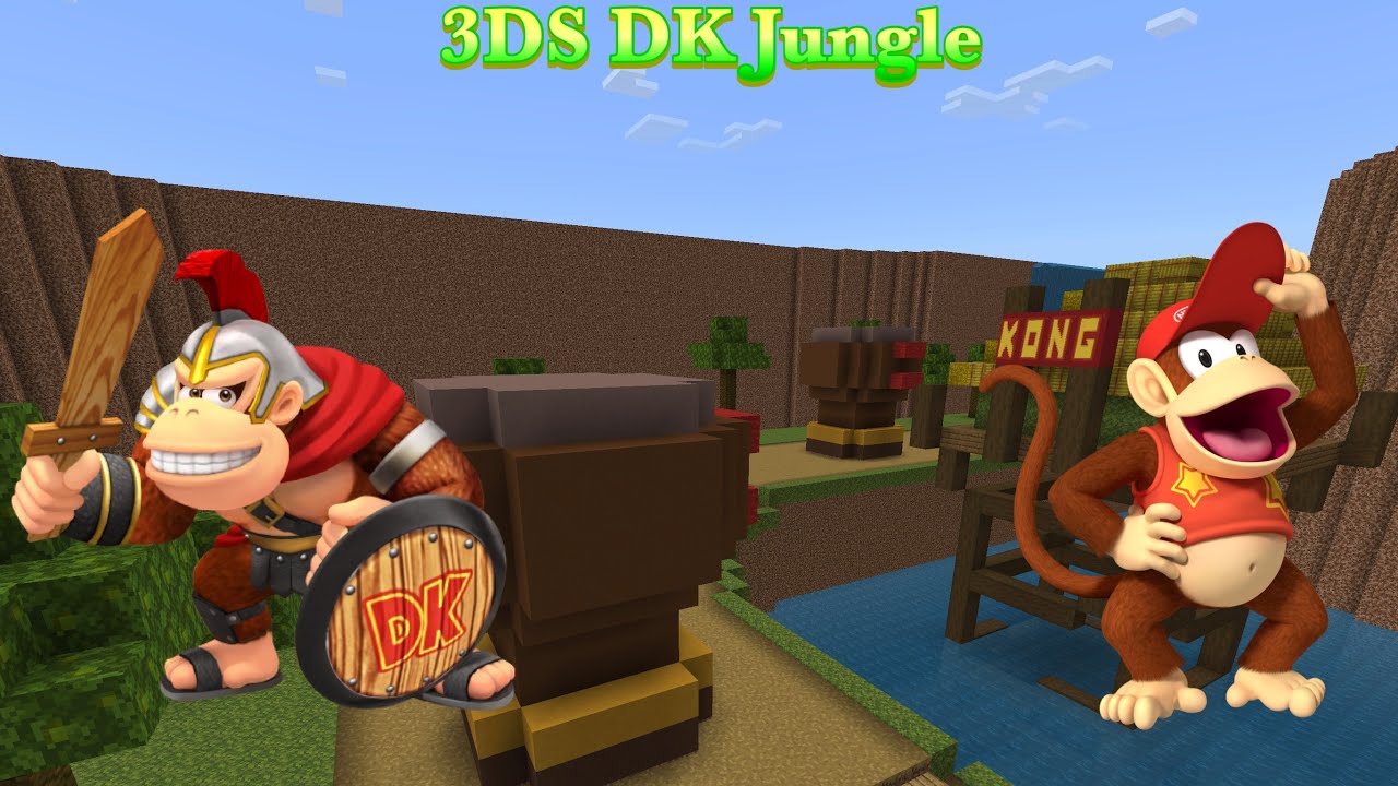 Mario Kart Minecraft - 3DS DK Jungle