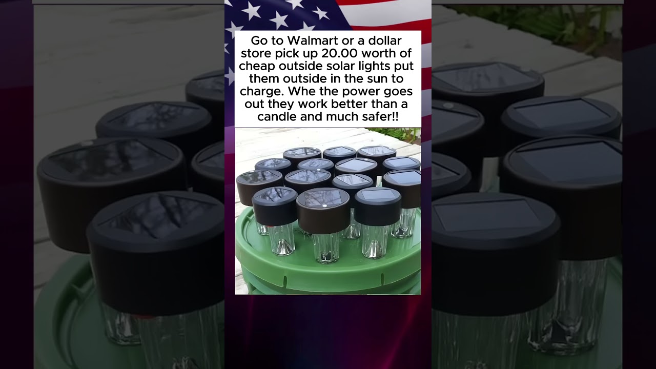 Cheap Solar Lights: Power Outage Hack