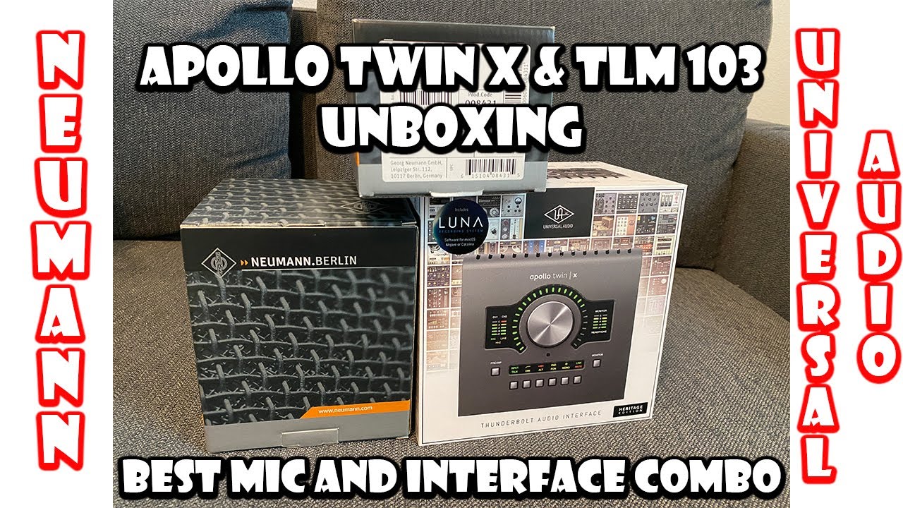 Apollo Twin X and Neumann TLM 103 Unboxing