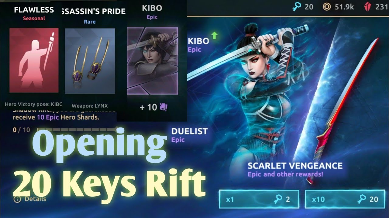 Shadow Fight Arena New Event Kibo Shadowstorm 20 Keys Rift Opening