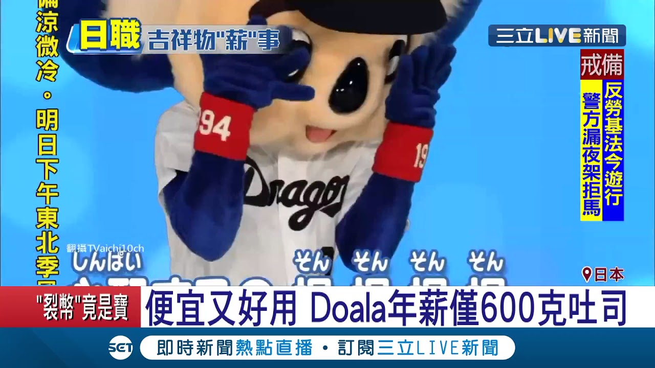 吉祥物比球員還要紅 Doala超人氣 球迷進場必看翻跟斗秀 ｜記者 魏仁君｜【國際大現場】20171223｜三立新聞台
