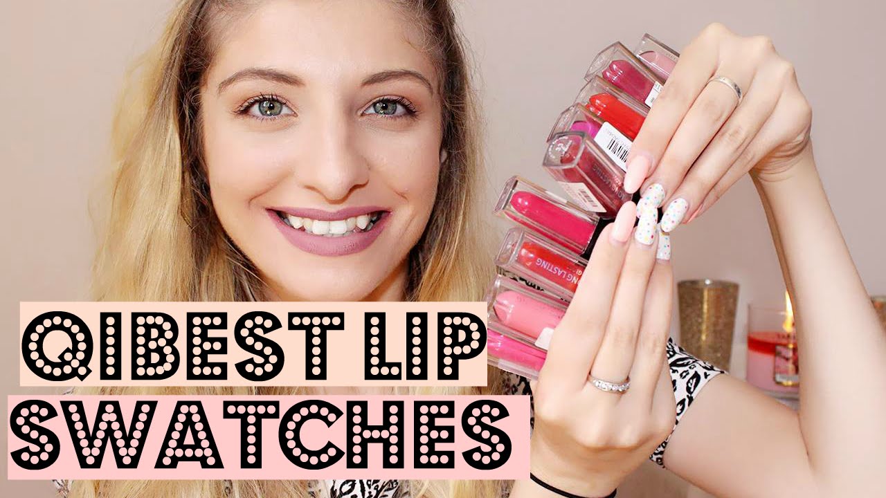 EBAY $1 QiBest Lip Swatches | KezziesCorner
