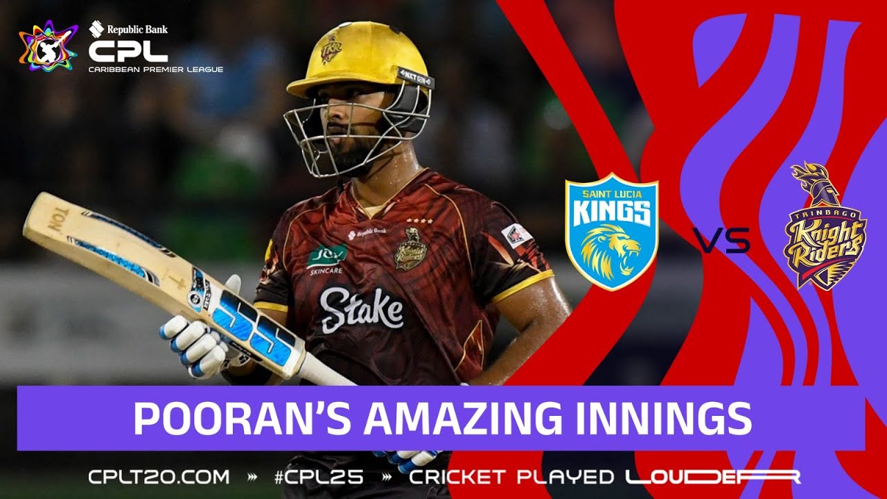 Nicholas Pooran's BRILLIANT Half-Century vs Saint Lucia! | CPL 2025