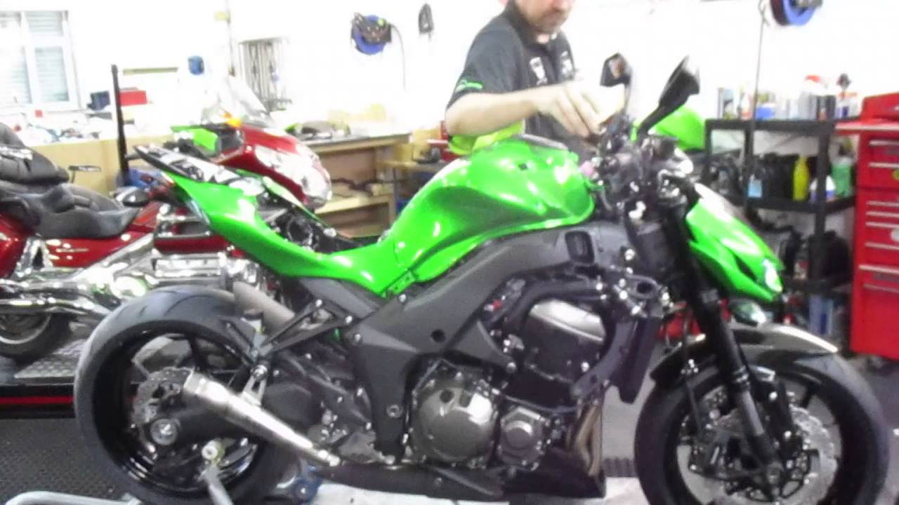 Z1000 with Full Akrapovic Headers and Pipes