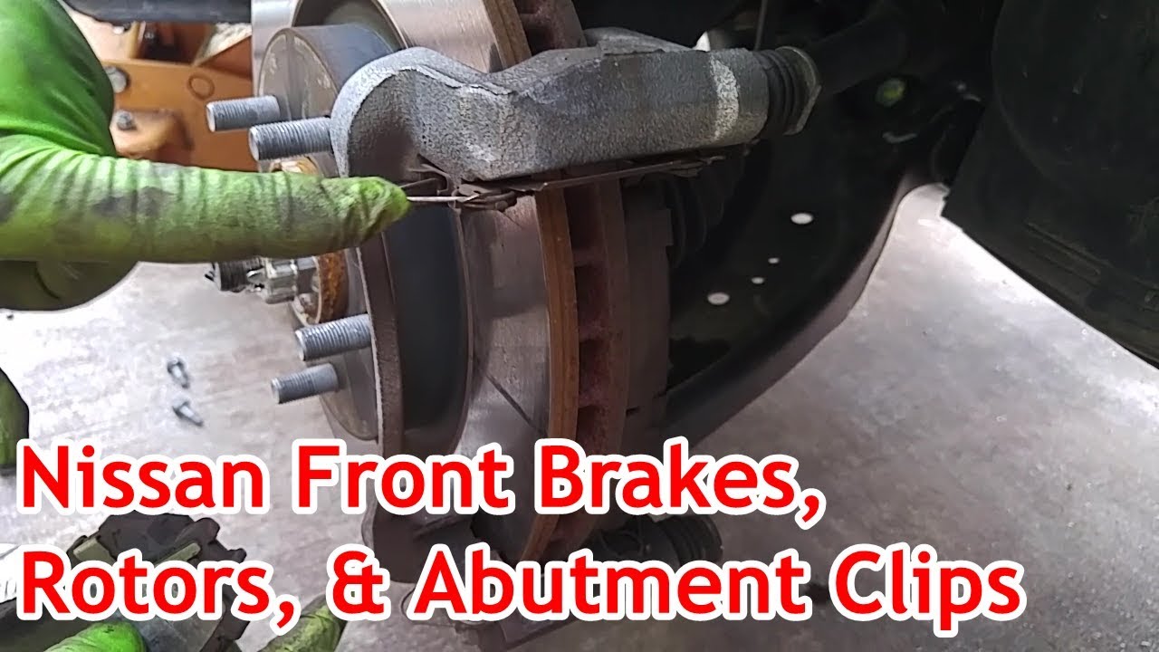 Nissan Rogue Front Brakes, Rotors, & Abutment Clips Replacement