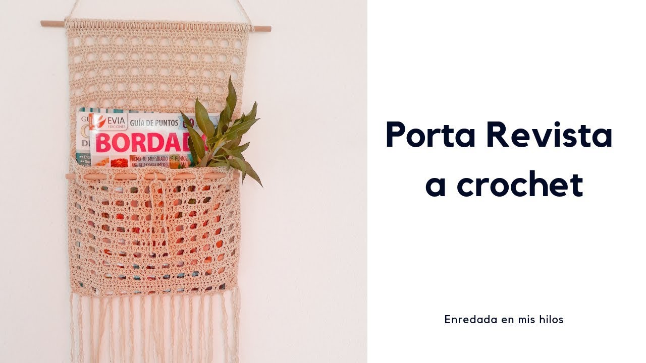 Porta Revista a Crochet