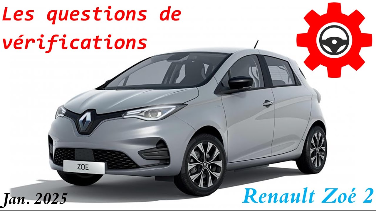 Questions de vérifications - Renault Zoé | Let's Go Auto-école