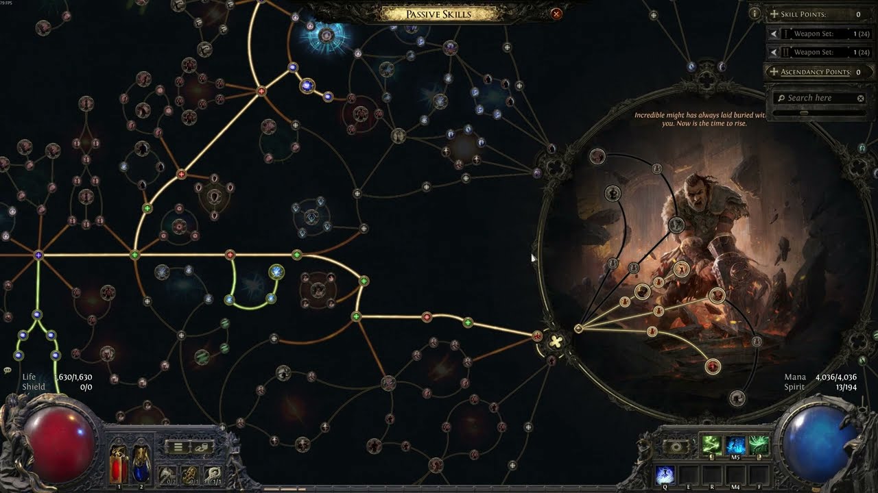 POE2 0.5 - His Scattering Calamity build Titan V.3 - Explanation and mechanics