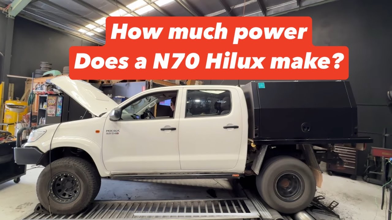How much power does a N70 1KD Hilux make?