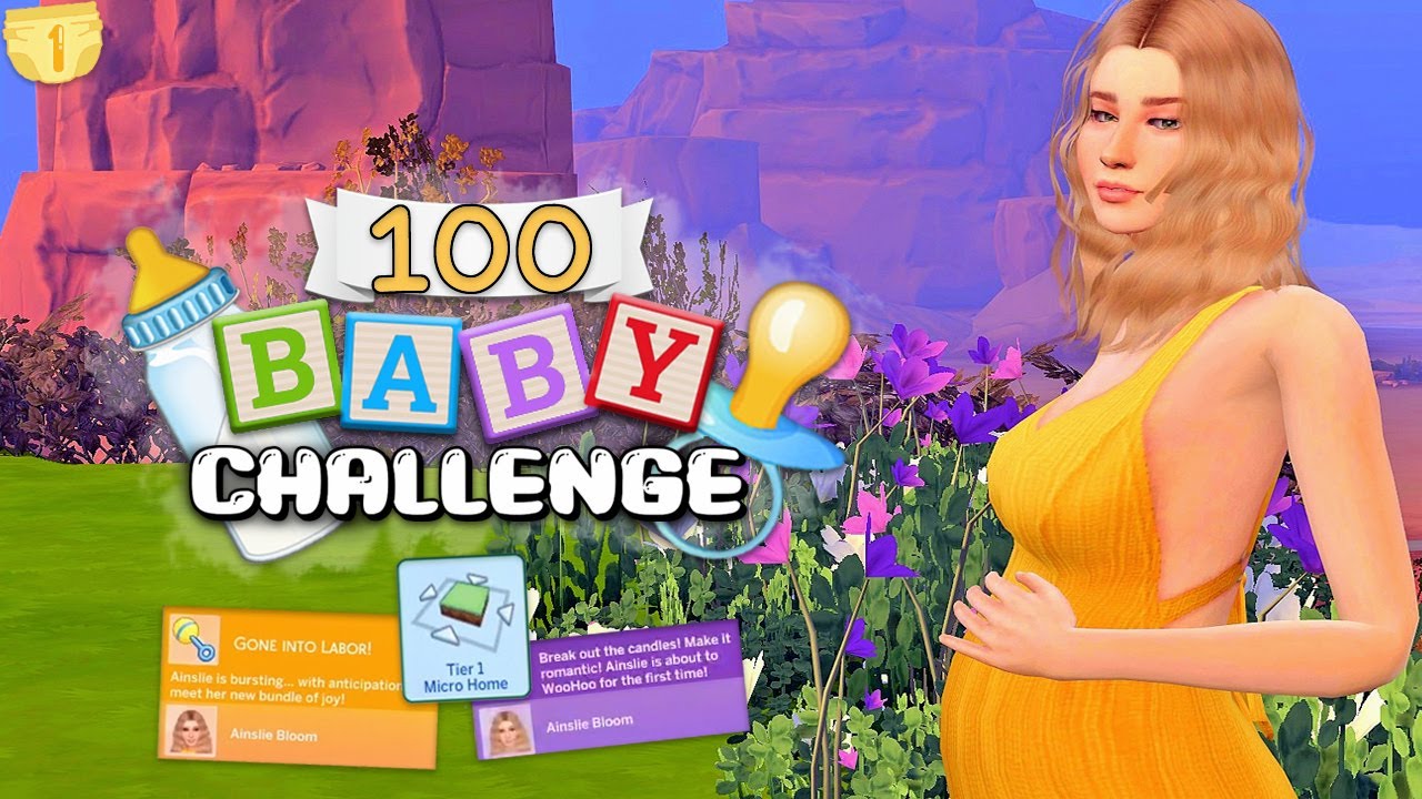 *NEW SERIES* 100 Baby Challenge # 1! 👶💛 (The Sims 4)